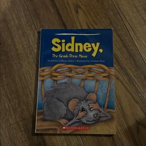Scholastic Blue and Yellow "Sidney, The Grade-Three Mouse" Picture Book